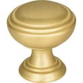 Jeffrey Alexander 1-1/4" Diameter Brushed Gold Tiffany Cabinet Knob 658BG